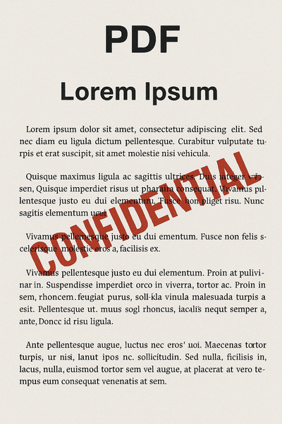 Text Watermark PDF Example image